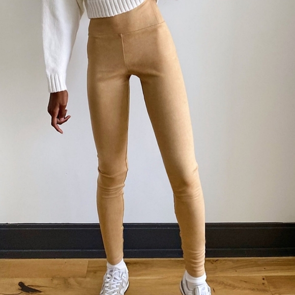 🔥 WINTER SALE - WILFRED FREE - Faux suede daria leggings in camel - Picture 9 of 9